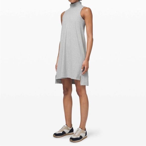 Lululemon Gray Ribbed Casual Dress — M - Picture 2 of 12